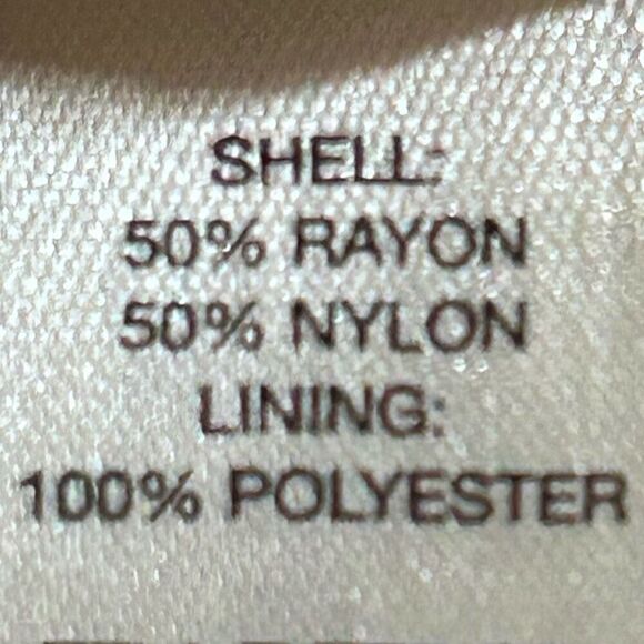 Chico's Wide Leg Palazzo Pants Women's Size 1.5 Med. Taupe Lace Overlay Pull-on - Picture 14 of 15